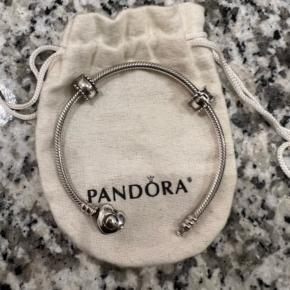 Not for sale. Additional photo of Pandora bracelet.